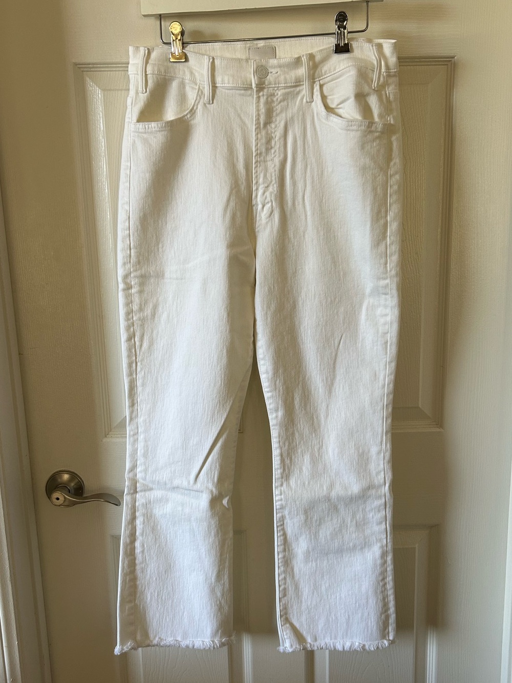Frayed Ankle Mother Jeans